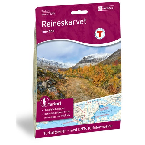 Reineskarvet - Turkart 1: 50 000