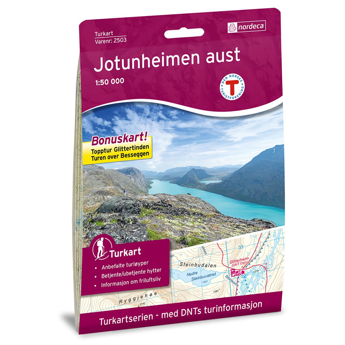 Jotunheimen Aust - Turkart 1: 50 000
