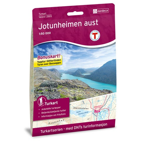 Jotunheimen Aust - Turkart 1: 50 000