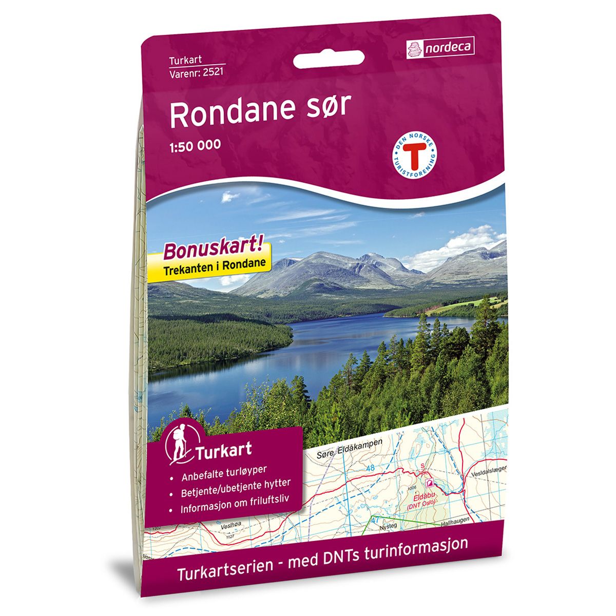 Rondane Sør - Turkart 1: 50 000