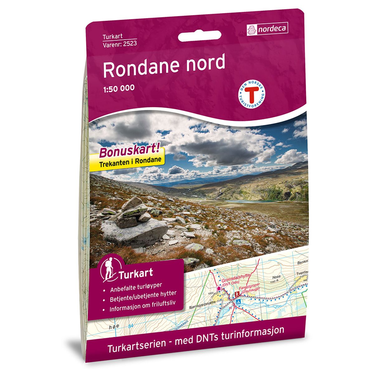 Rondane Nord - Turkart 1: 50 000