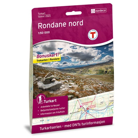 Rondane Nord - Turkart 1: 50 000