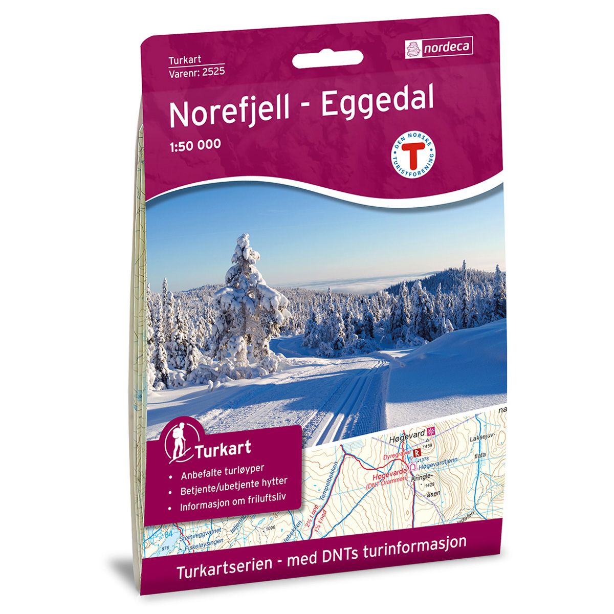Norefjell-Eggedal - Turkart 1: 50 000