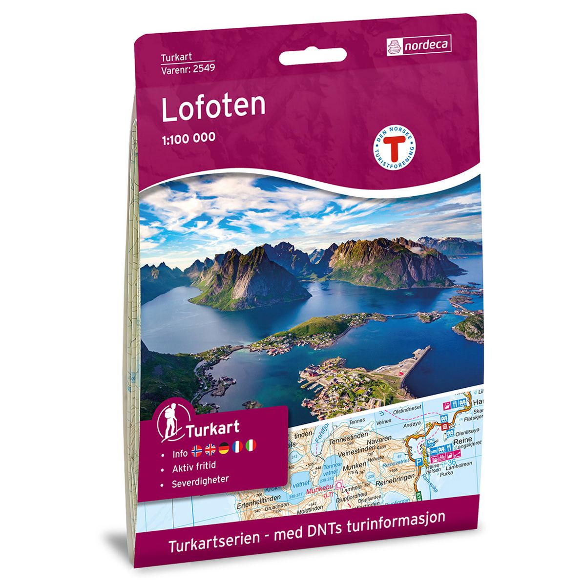 Lofoten - Turkart 1: 100 000