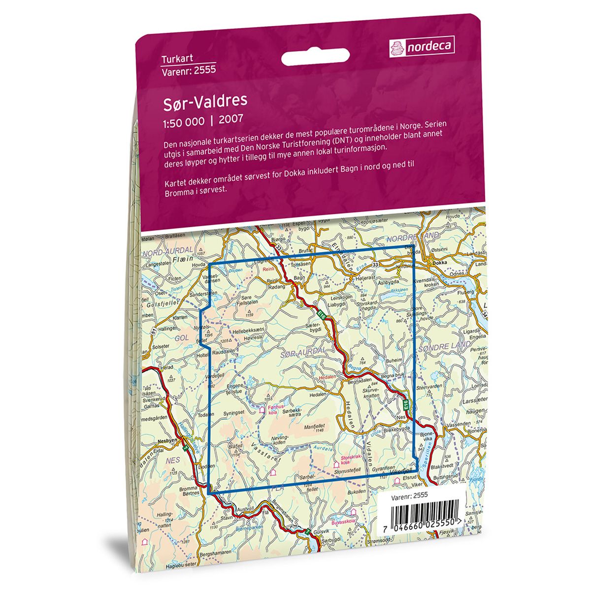 Sør-Valdres - Turkart 1: 50 000