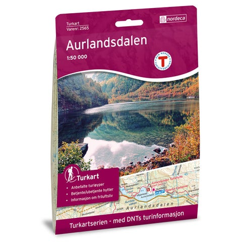 Aurlandsdalen - Turkart 1: 50 000