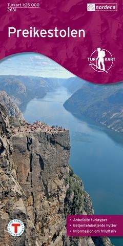 Preikestolen - Turkart 1: 25 000