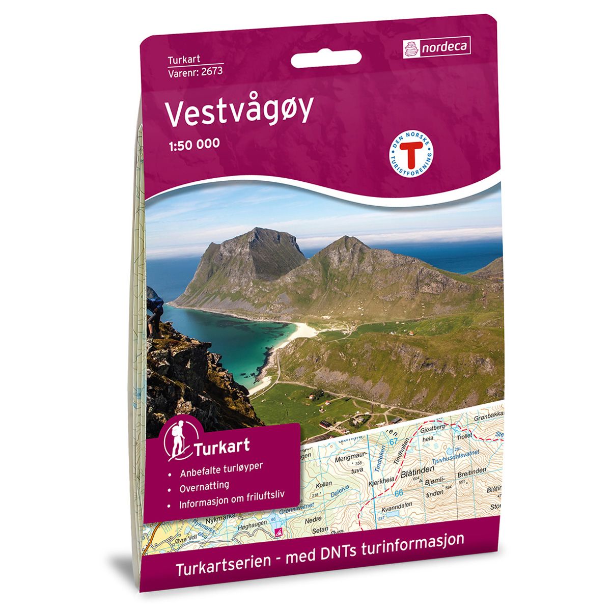 Vestvågøy - Turkart 1: 50 000