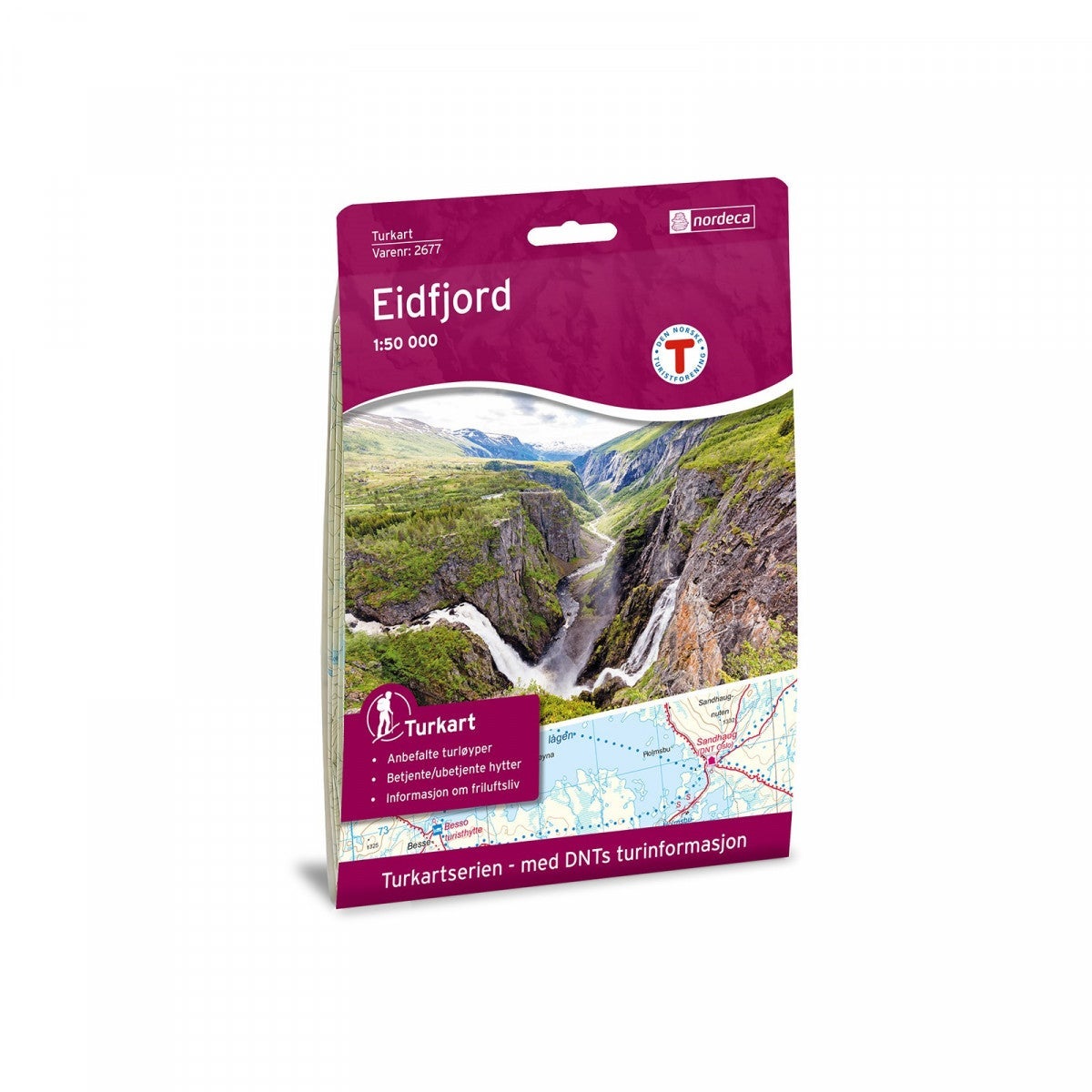 Eidfjord - Turkart 1: 50 000