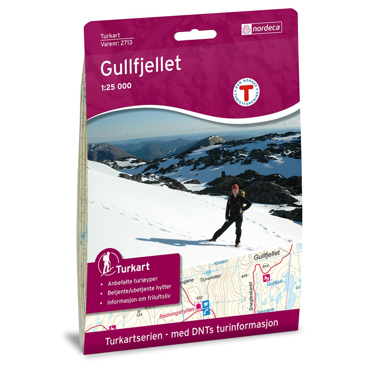 Gullfjellet - Turkart 1: 25 000