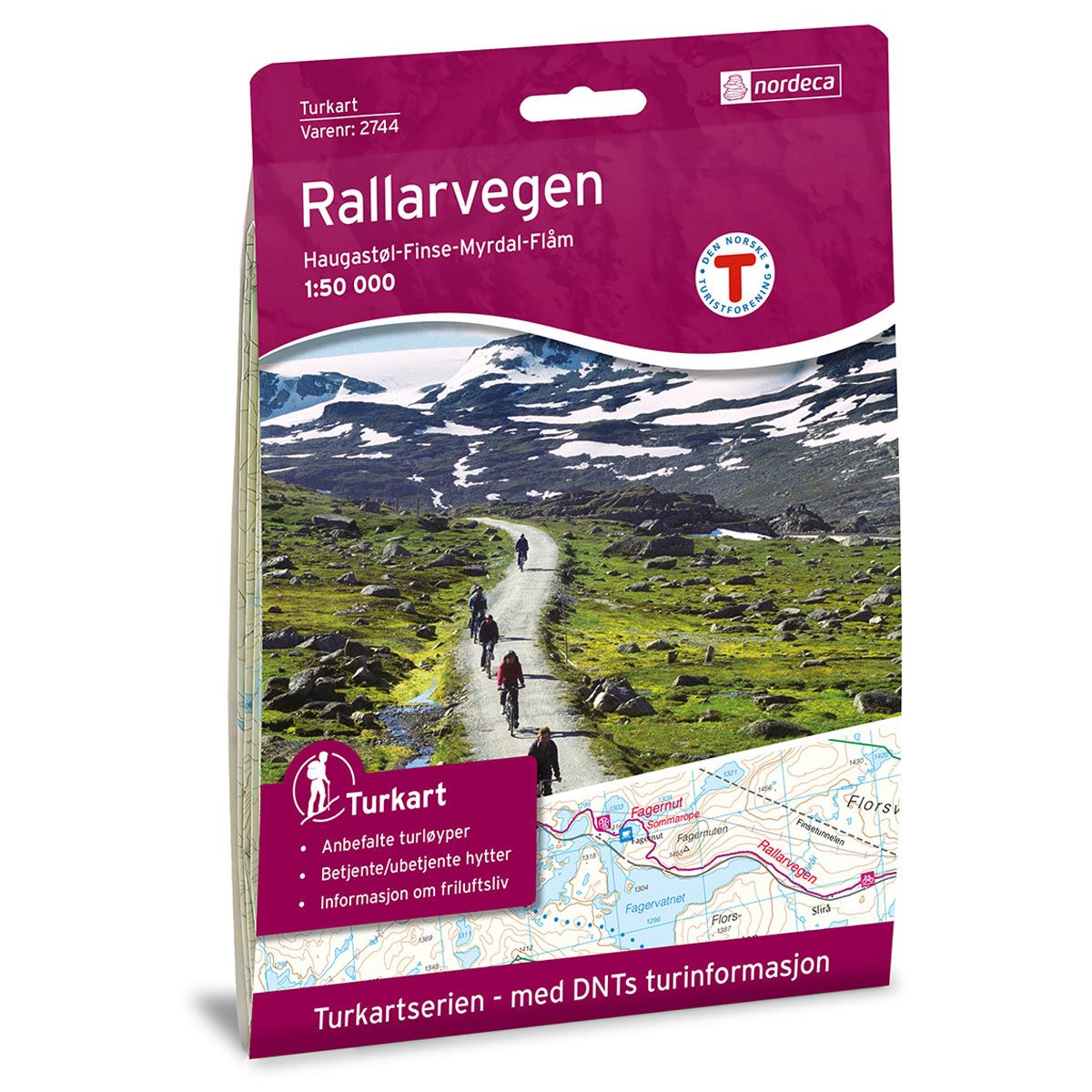 Rallarvegen - Turkart 1: 50 000