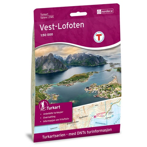 Vest-Lofoten - Turkart 1: 50 000