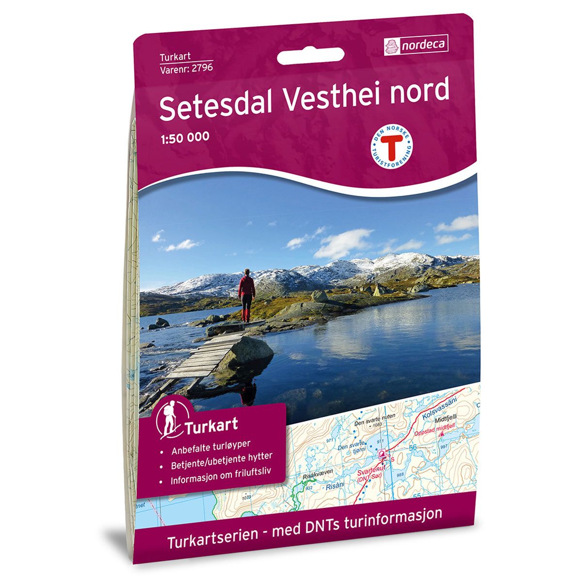 Setesdal Vesthei Nord - Turkart 1: 50 000