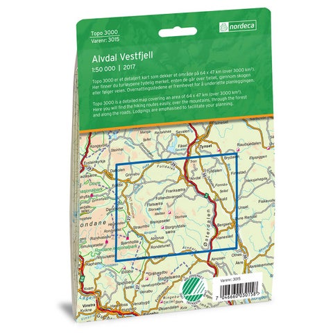 Alvdal Vestfjell 1:50 000 - Topo 3000