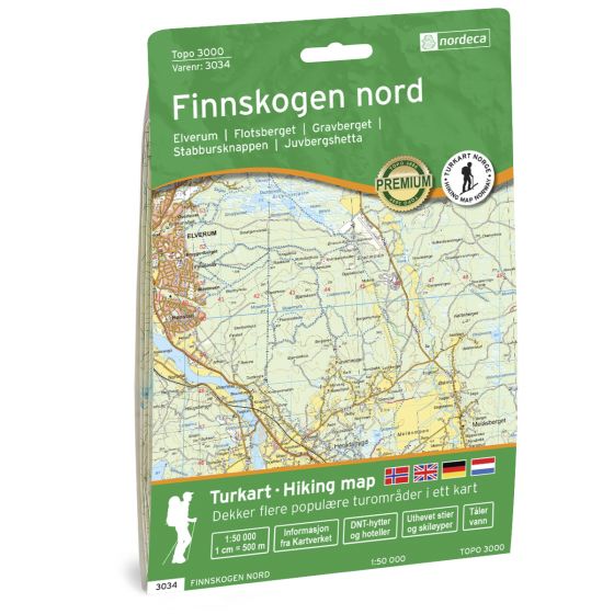 Finnskogen Nord 1.50 000 - Topo 3000