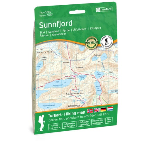 Sunnfjord 1:50 000 - Topo 3000