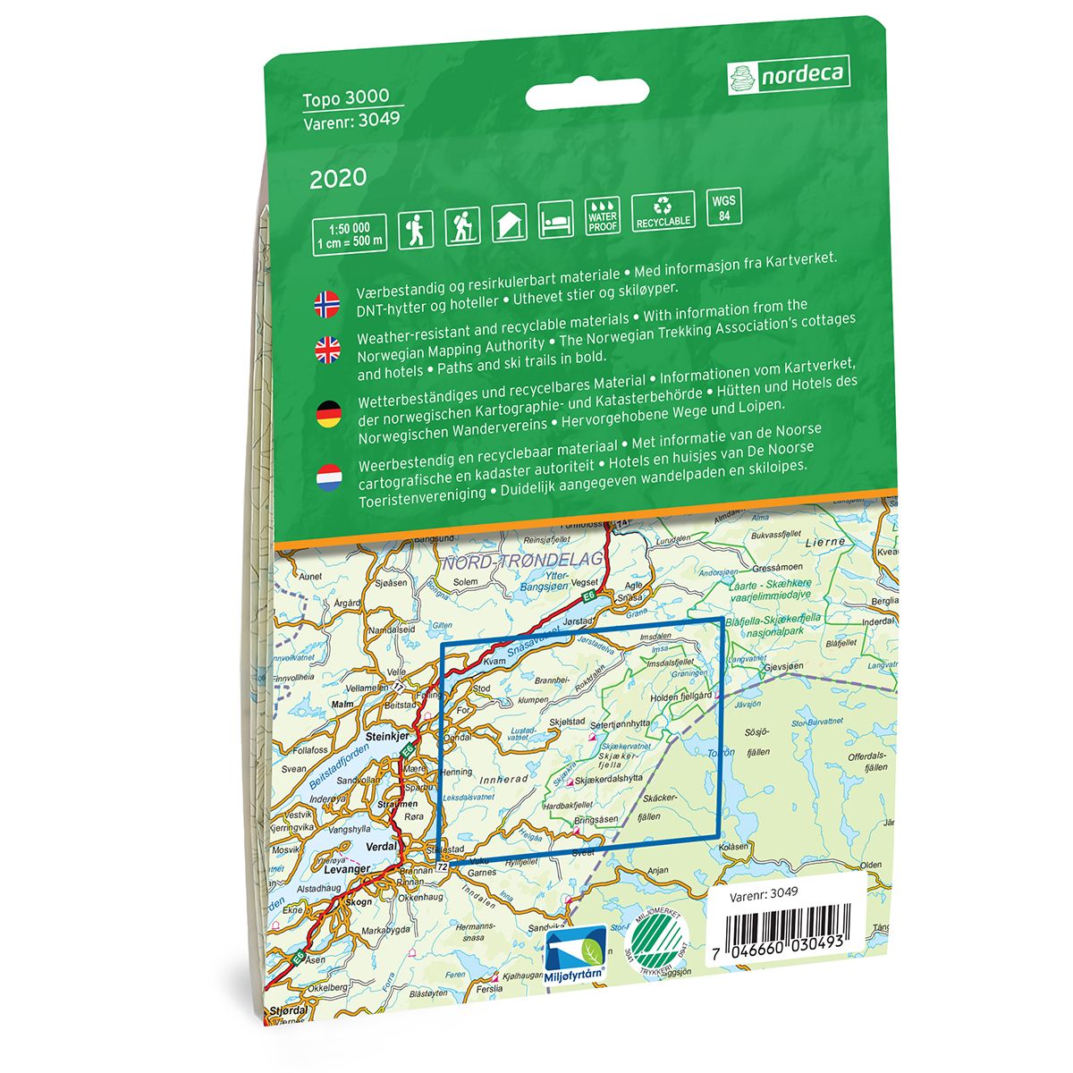 Skjækerfjella 1:50 000 - Topo 3000