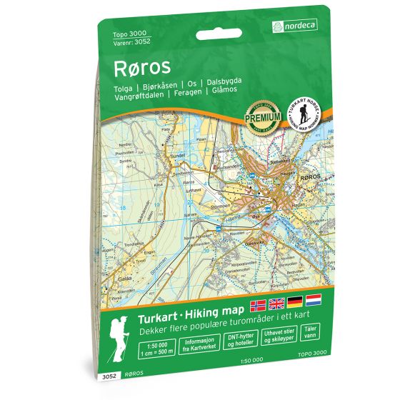 Røros 1:50 000 - Topo 3000