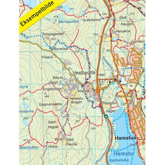 Romeriksåsene 1:50 000