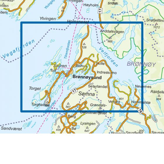 Brønnøysund 1:25 000