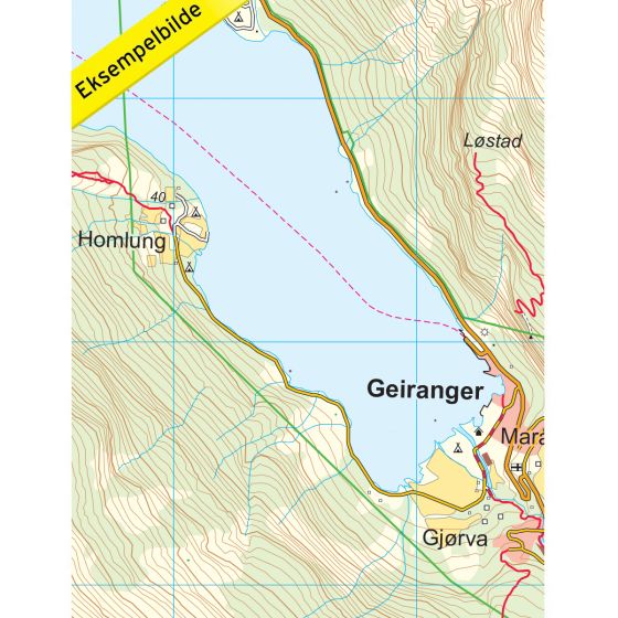 Geirangerfjorden 1:25 000