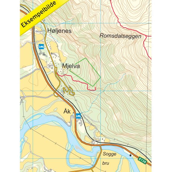 Romsdalseggen 1:25 000
