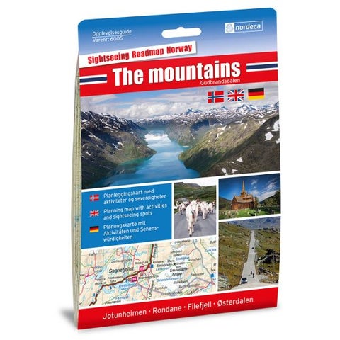 The mountains / Gudbrandsdalen 1:250 000 - Bilguide for aktiviteter, attraksjoner og severdig