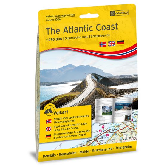 The Atlantic Coast 1:250 000 m/hefte - Bilguide for aktiviteter, attraksjoner og severdig
