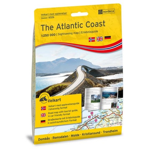 The Atlantic Coast 1:250 000 m/hefte - Bilguide for aktiviteter, attraksjoner og severdig