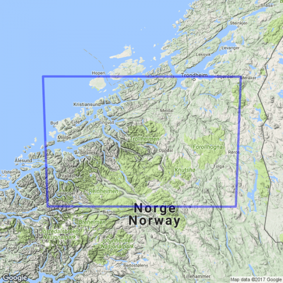 The Atlantic Coast 1:250 000 m/hefte