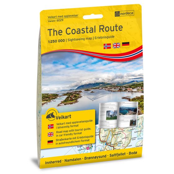 The Coastal Route 1:250 000 m/hefte - Bilguide for aktiviteter, attraksjoner og severdig