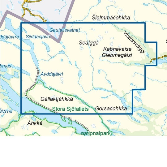 Kungsleden-Singi 1:50 000