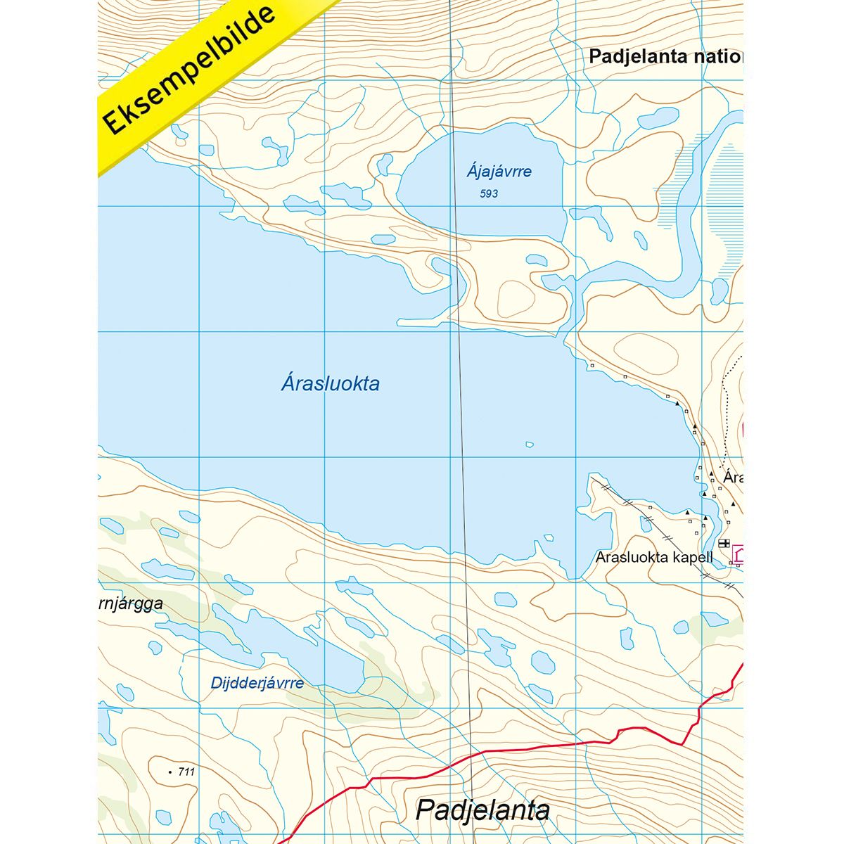 Kungsleden-Padjelanta 1:50 000