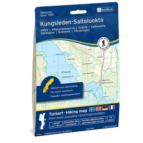 Kungsleden-Saltoluokta 1:50 000