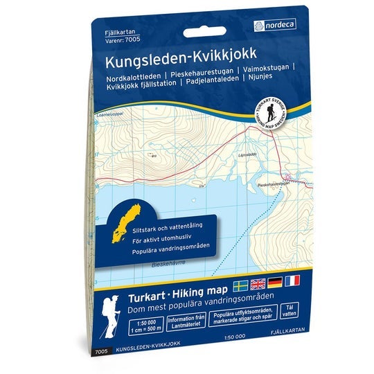 Kungsleden-Kvikkjokk 1:50 000