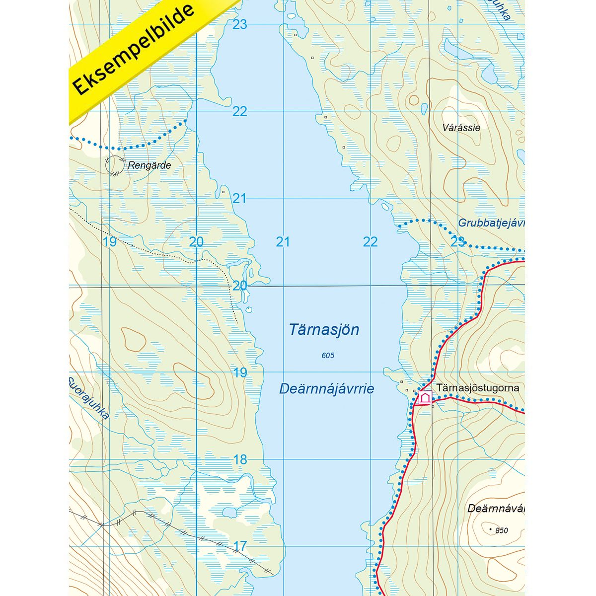 Kungsleden-Hemavan 1:50 000