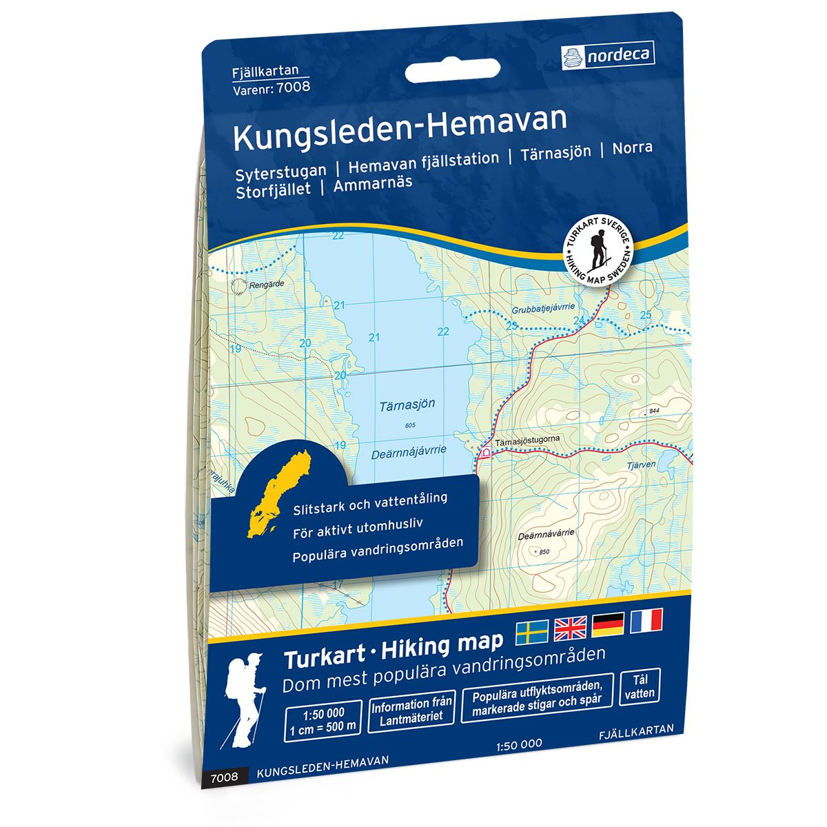Kungsleden-Hemavan 1:50 000