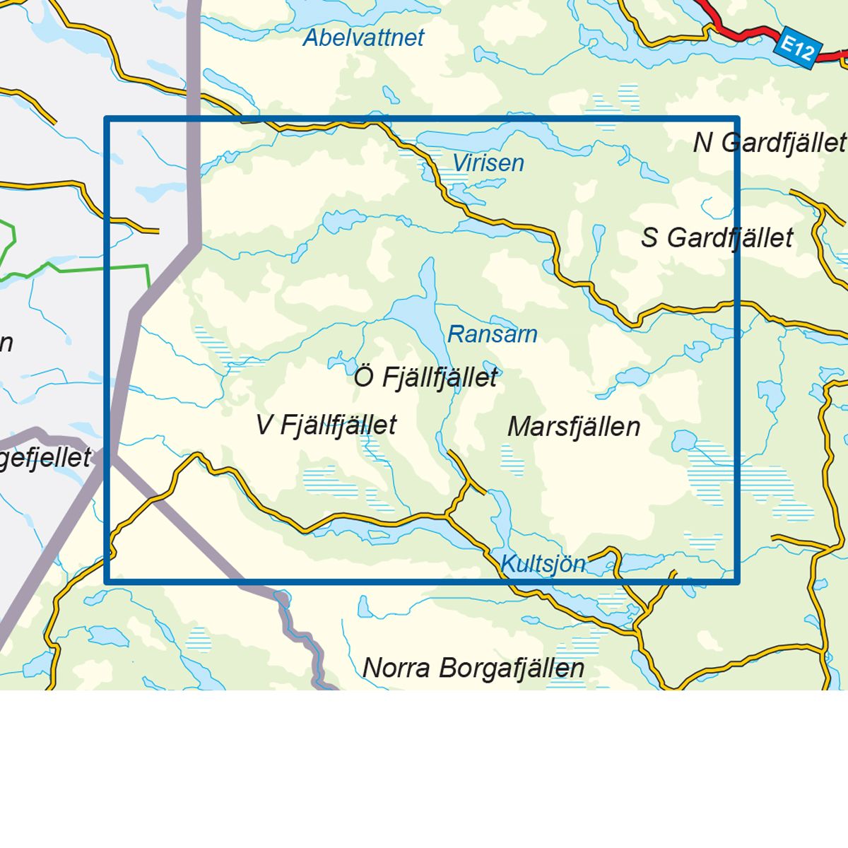Kittelfjäll 1:50 000