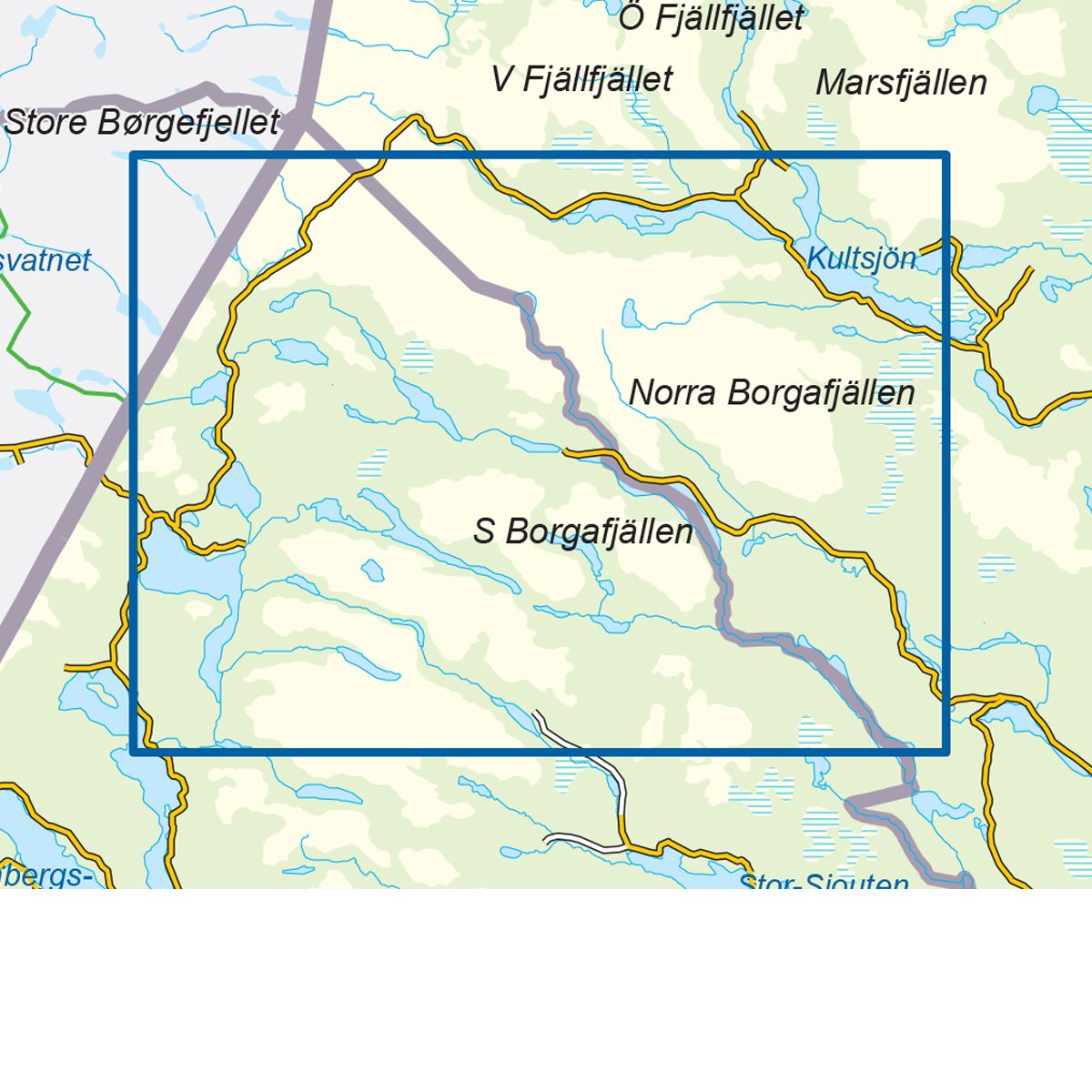 Borgafjäll 1:50 000