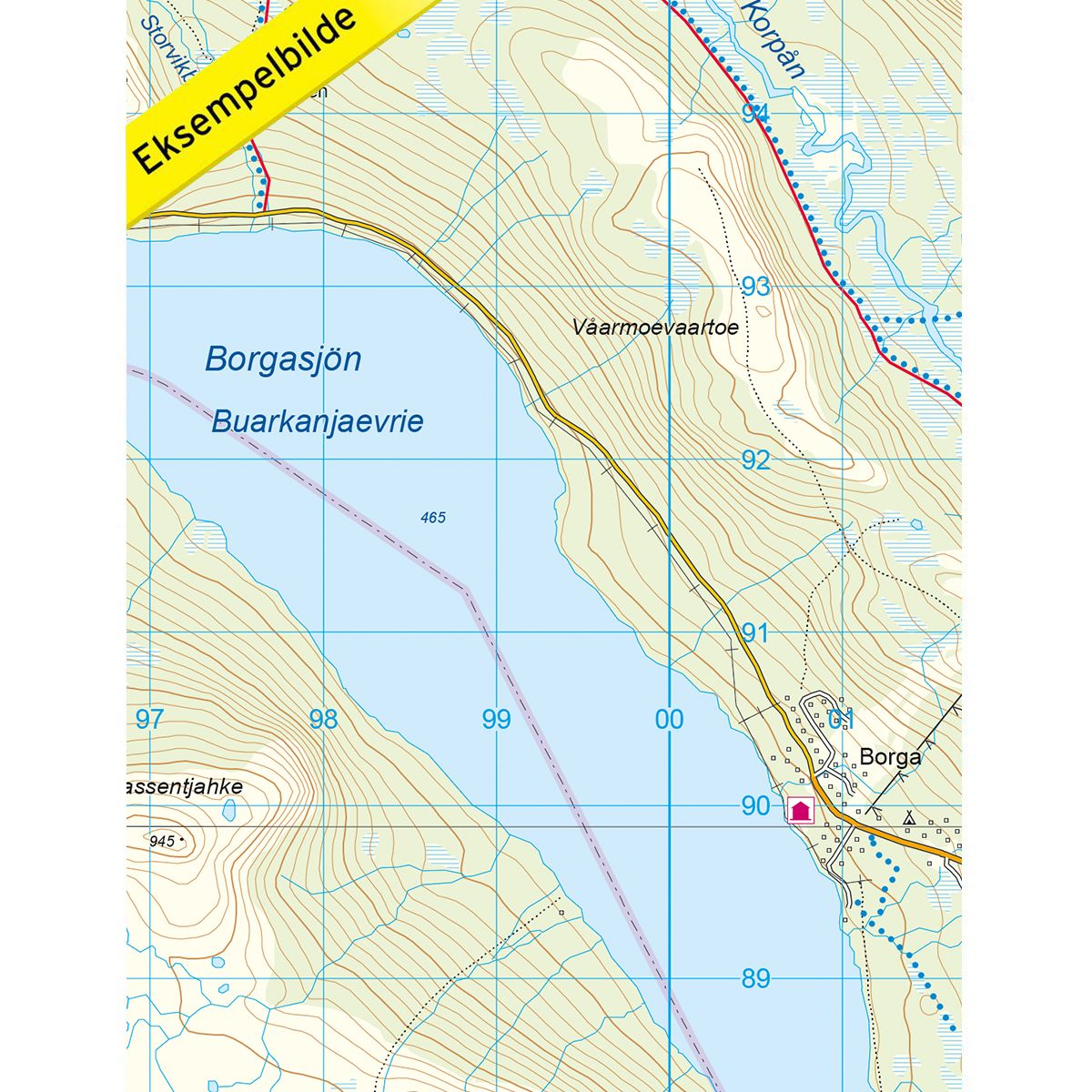 Borgafjäll 1:50 000