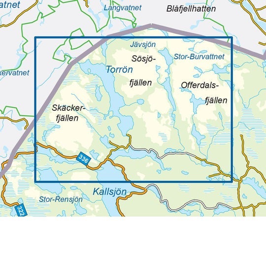 Skäckerfjällen 1:50 000