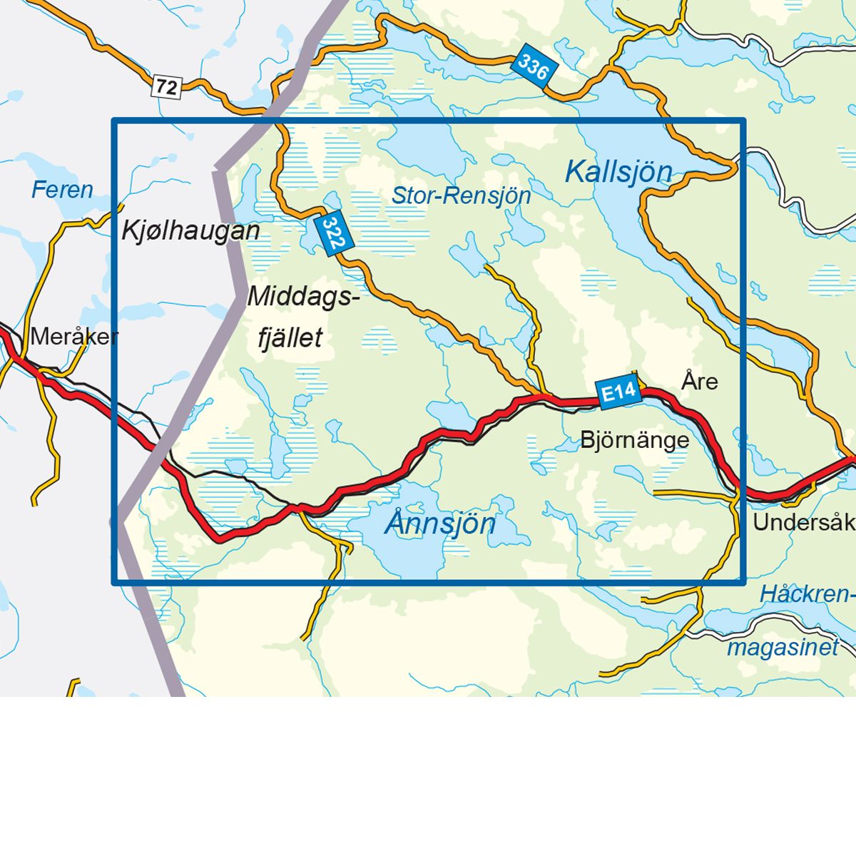 Årefjällen 1:50 000