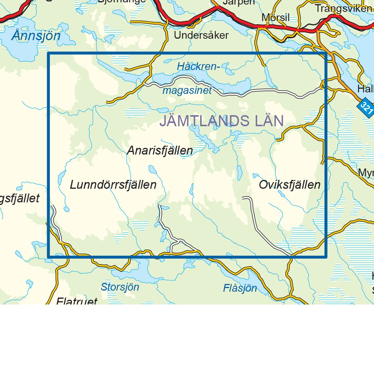 Vålådalen 1:50 000