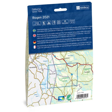 Rogen 1:50 000 - Svensk fjellkart