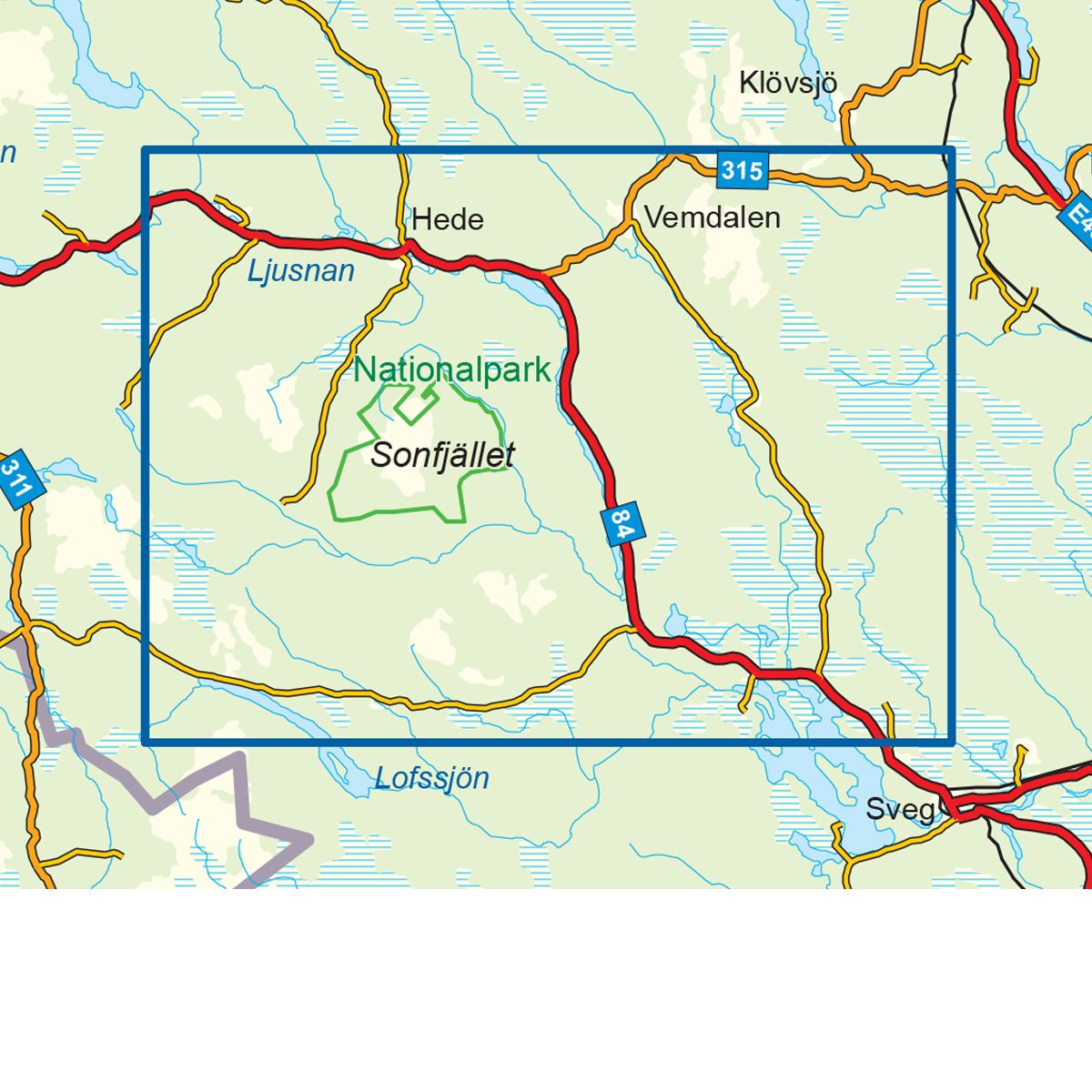 Sonfjället 1:50 000