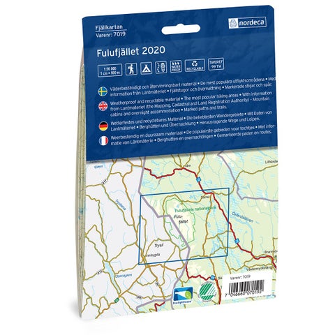 Fulufjället 1:50 000 - Svensk fjellkart