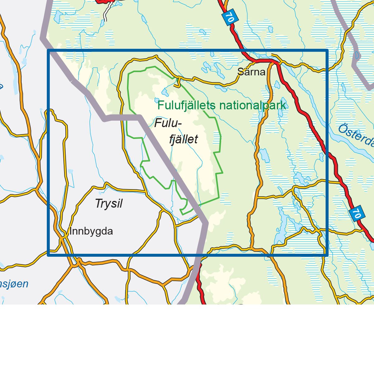 Fulufjället 1:50 000