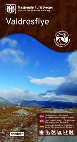 Nasjonale turistveger - Valdresflye - 1:50 000