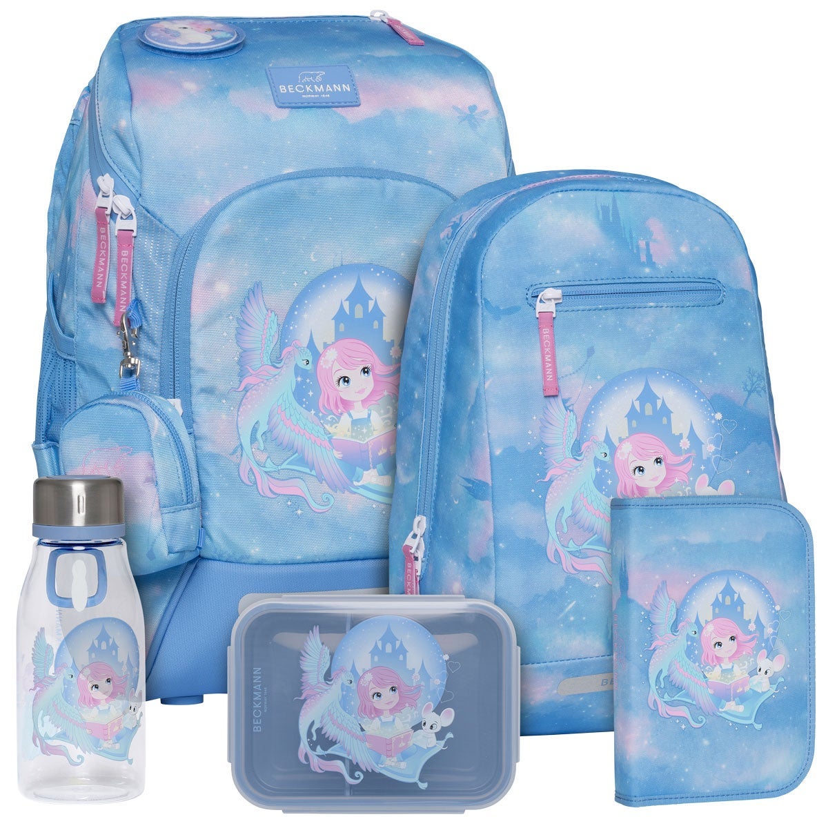 Pakke skolesekk 1.kl Fairytale Active Air FLX - Beckmann