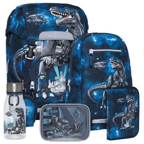 Pakke skolesekk 1.kl Tech Rex Classic 22L - Beckmann